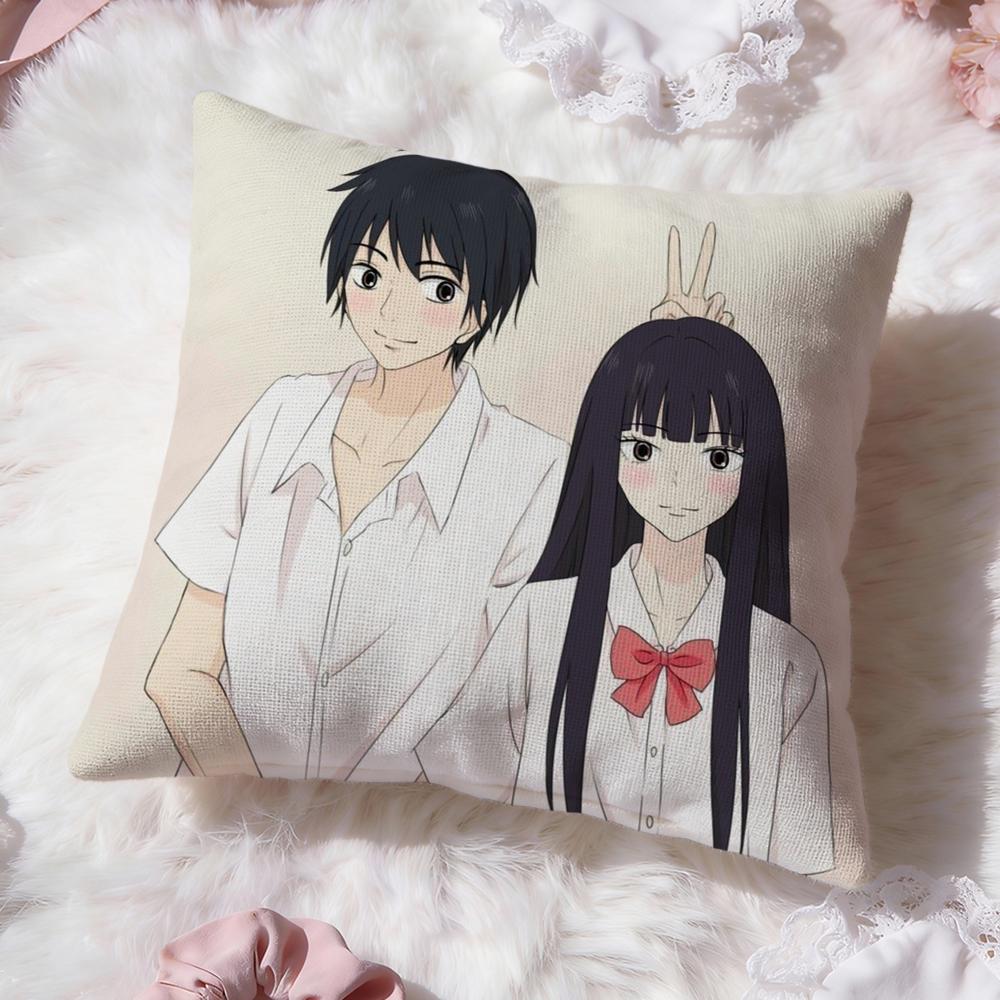 Kimi Ni T-Todoke Anime Cushion Cover Premium Comfort Reversible Pillow Cove -Two In One Design for Any Room & Car Interior