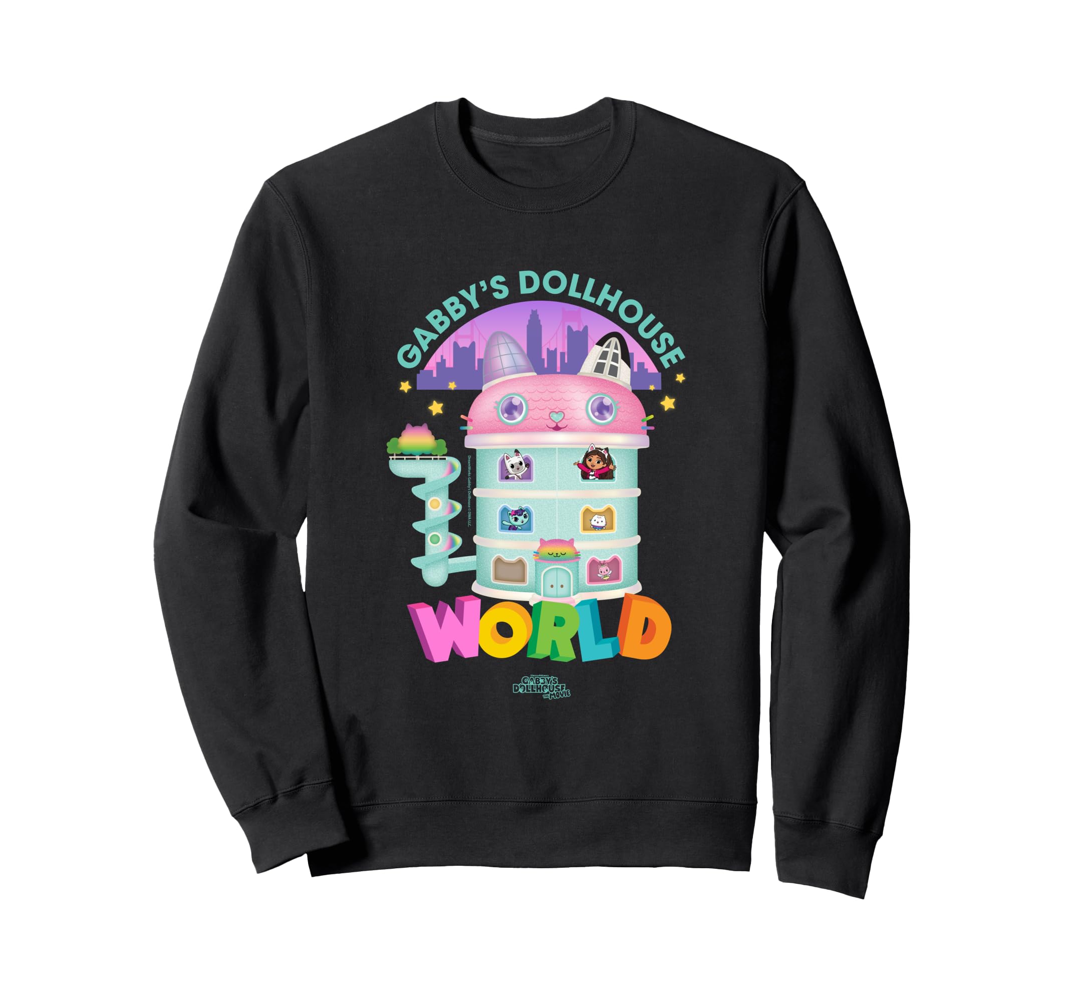 

DreamWorks Gabby s Dollhouse The Movie Tower of Fun Sweatshirt