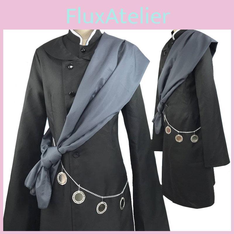 Chic New Black Butler Kuroshitsuji Undertaker Suit Outfit Cosplay Costume Unisex With Complete Accessories And Stylish Hat