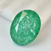 Natural Green Emerald Loose Gemstone 29.20 ct Oval Cut for Jewelry Making and Gem Collections