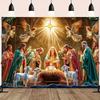 VIKAMA Biblical Scene Theme Tapestry Suitable For Wall Decoration In Family Living Rooms And Bedrooms Home Decoration