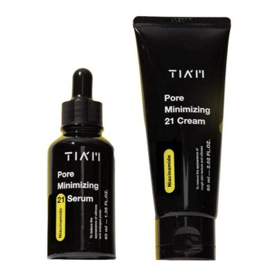 TIAM Porenminimierendes 21 Serum 40ml + Creme 60ml Duo-Set