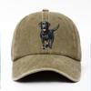 Baseballkappe mit schwarzem Labrador-Print ist das perfekte Geburtstagsgeschenk für Tierliebhaber, größenverstellbar für Unisex und Damen
