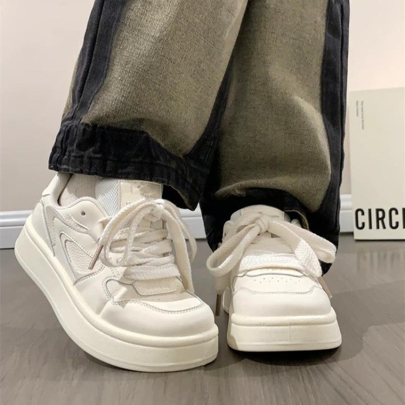 Popular Women Samll White Shoes Street Style Student Casual Sneakers Thick Bottom Skateboard Shoes Fashion Shoes For Woman Mujer