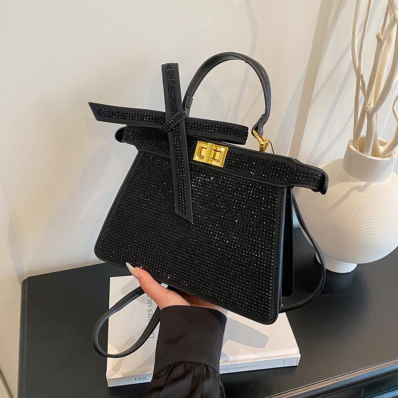 European and American New Diamond-encrusted Handbag Fashionable Retro Full Diamond Shoulder Messenger Chain Women's Bag