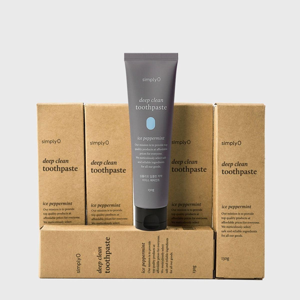 Vegan Certified Powerful Refreshing Deep Clean Toothpaste 130g (6 Pieces)