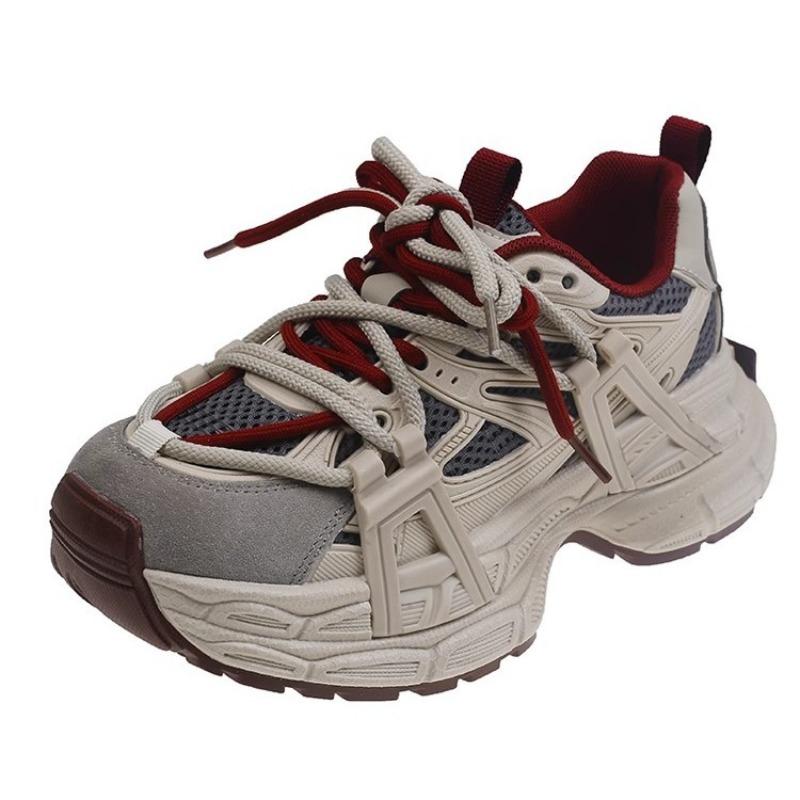 Nye Dad-sko med tykk såle for kvinner, Høydeøkende fritidssportssko