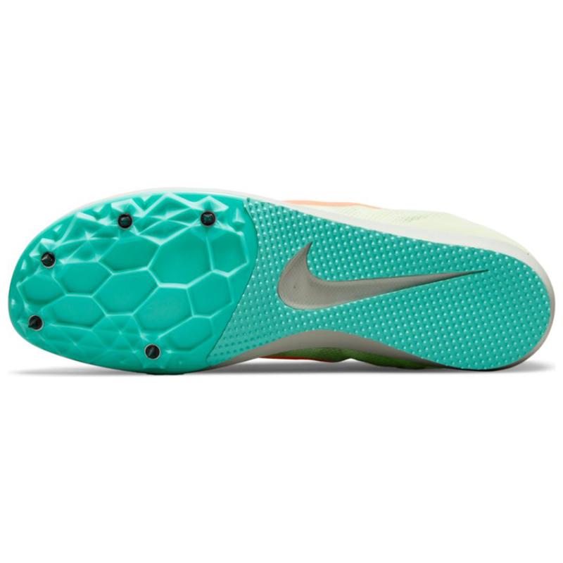Nike Air Zoom Rival D 10 Spikes 'Barely Volt Hyper Orange' Sneakers Casual 907566-700