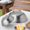 Arched Round Steak Pot Lids Cover 6/9inch Frying Pan Cover Durable Oven Squeegee Cover  Camping