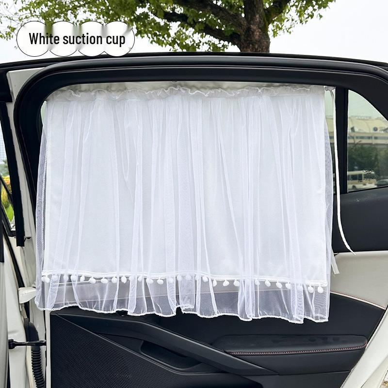 

Double Layer Sunshade Curtain for Car Side Windows - Baby Sun Protection & Heat Insulation