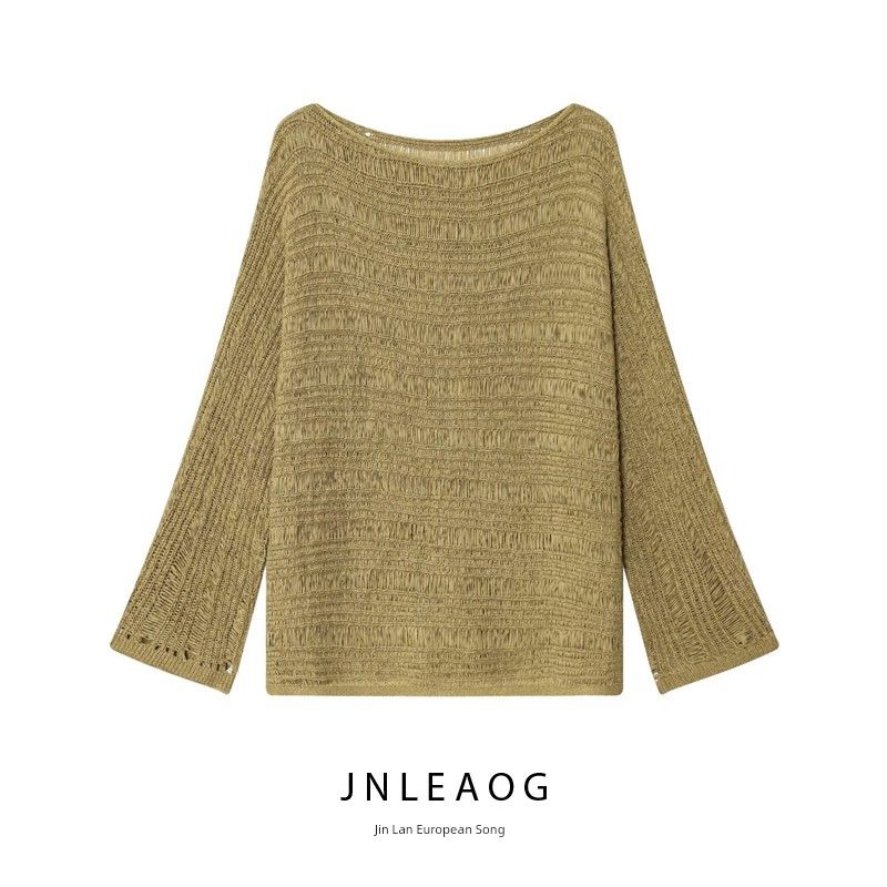 Jnleaog Spring New Arrival Women's Clothing Fashion Style French Fashion Design Streamers Knitwear
