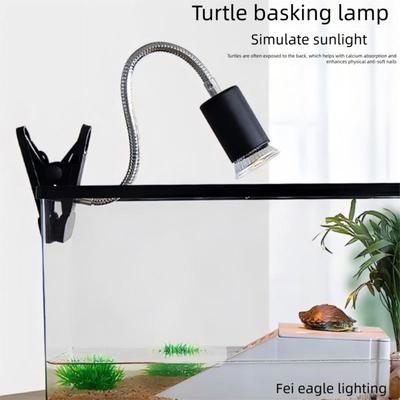 New UVA+UVB Reptile Lamp 360 Degree Rotation Basking Reptile Heating Light Sunlight Clip-on Lamp Holder Lizard