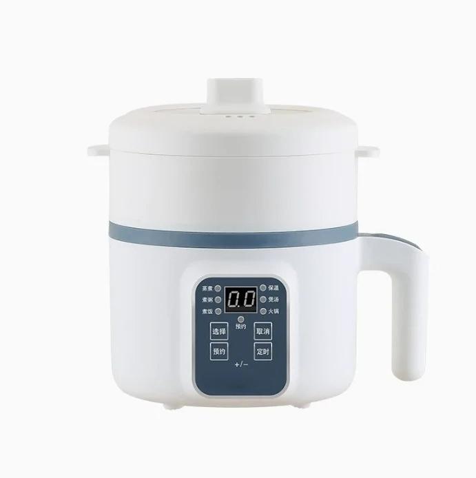1.7L 220V Electric Rice Cooker Single Double Layer Non-Stick Smart Mechanical Multi-Cooker for Home Use Steamed Rice Pot