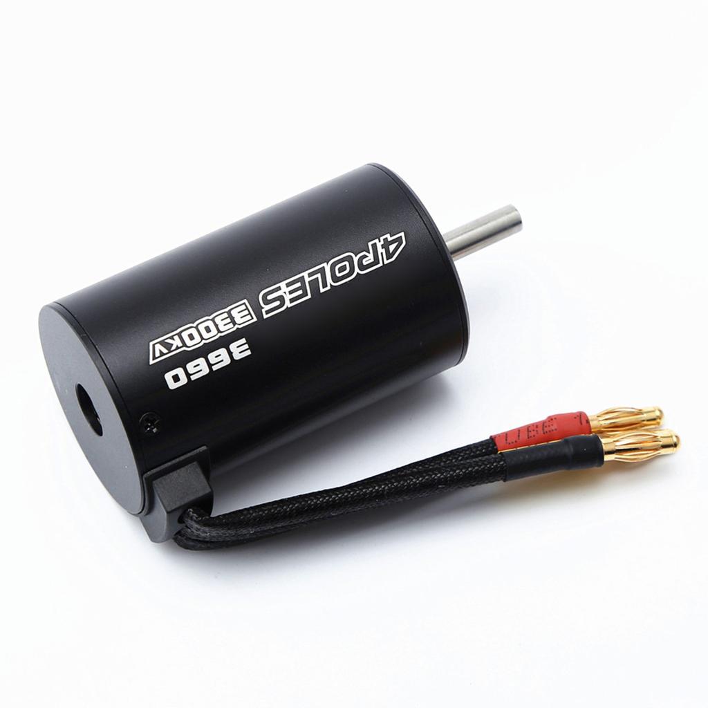 Waterproof 3660 3300KV Brushless Motor 80A  Brushless ESC Programming Card With Motor Heat Sink Cooling Fan  Combo Set for 1Celsius8 Remote Control Ca