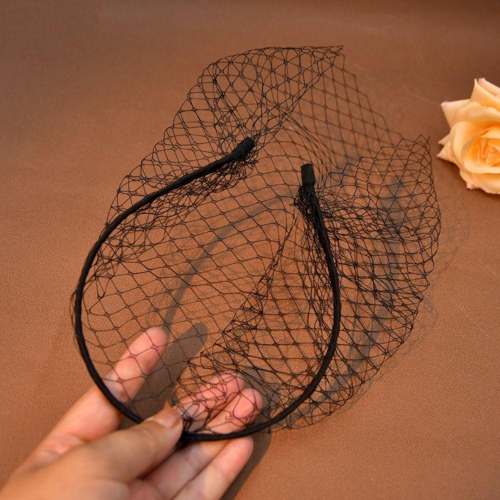 Elegant French Style Birdcage Veil Rhinestone Pearl Bridal Headwear Charm Shiny Bride Veils Women