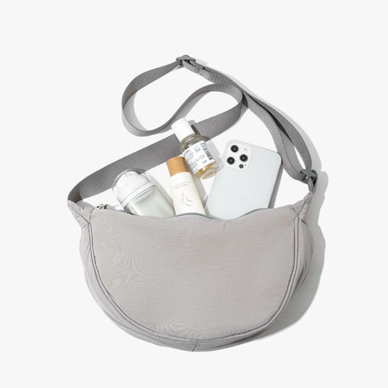 

Летняя сумка кроссбоди, Модная сумка-пельмень для женщин серый