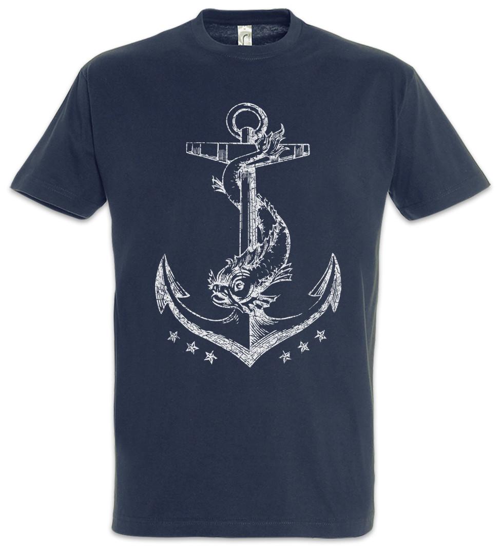 Anchor II T-Shirt Sports Sailing Sailboat Sail Sailor Skipper Training L