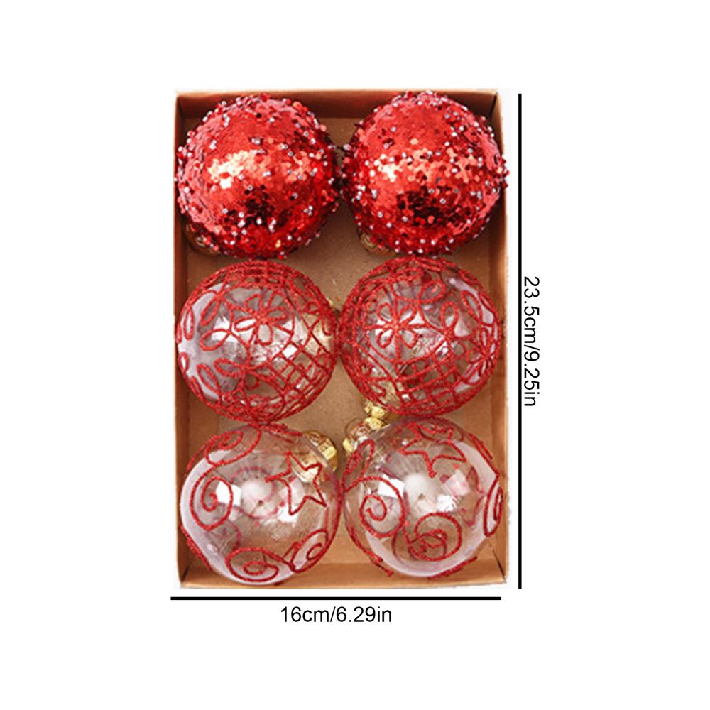 Shatterproof Christmas Ornaments Decorative Set Christmas Tree Decorations Ornament Set For Window Wall Home Cafe Hotel Mall