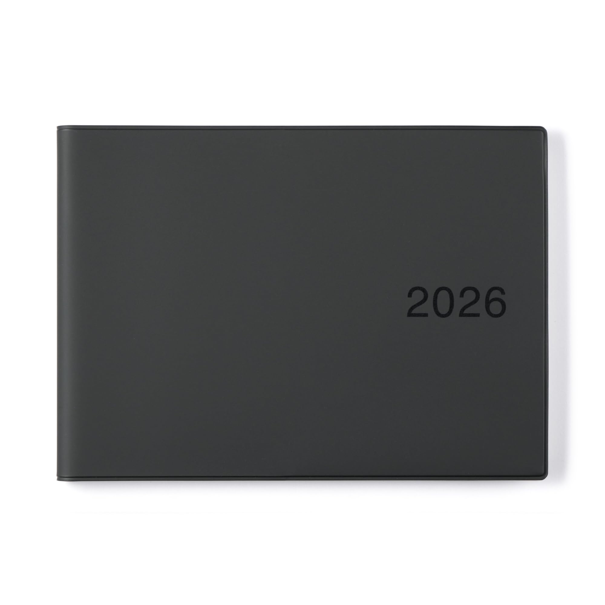 MUJI B5 Декабрь 2025 Понедельник Темный 84854347 Планер половинного формата, Ежемесячный/Еженедельный, Старт, Старт, Серый,