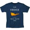 New Order True Faith T Shirt Mens Licensed Rock N Roll Band Retro Tee Navy Blue Unisex T-Shirt