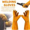 Heat Resistant Gardening Safety Gloves Soft Leather Working Gloves Welding Gloves Driving