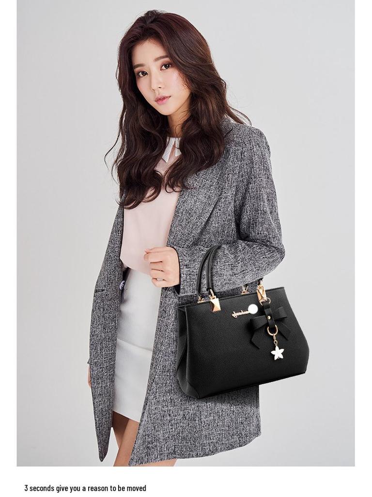 2025 Korean Style Fashion Bow Handbag: Women's Crossbody, Shoulder, Mommy Bag.