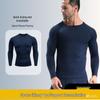 Top Elasticizzato da Uomo a Manica Lunga Asciugatura Rapida per Sport all'Aperto, Corsa, Ciclismo