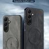 For Samsung Galaxy A36 5G Magnetic Case Nappa Texture PU Leather TPU Phone Back Cover