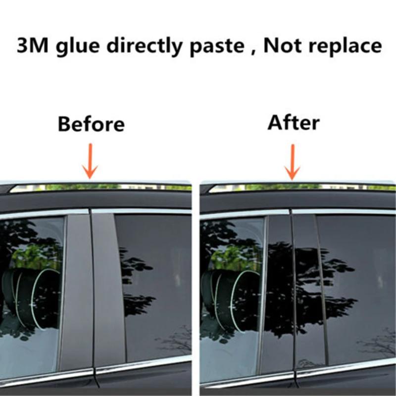 Car Window Pillar Posts Door Black Trims Cover Stickers for Chevrolet Impala 2014-2020 Auto Accessories