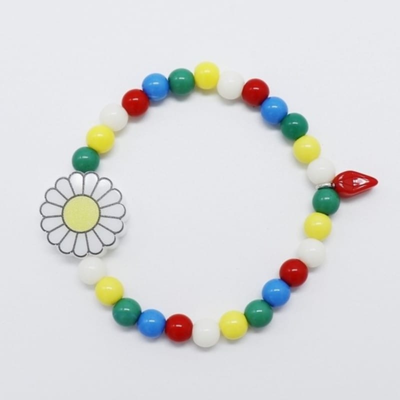 BONBEAU Kitsch Gänseblümchen Perlen Armband