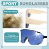 Sports Polarized for Beige Gray [uxcell] Sunglasses, Unisex, Lenses, Cycling, Hiking, Driving, Fishing, Running, &