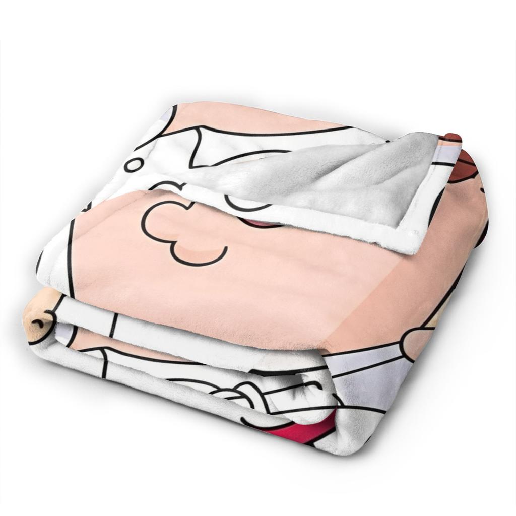 Families Cartoon Peter Griffin Guys Flannel Throw Fashion Blanket Funny TV for Bed Knitted Fashion Blanket Car Super Soft Multifunction