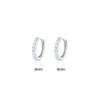 Cao Shi Korean Zircon Diamond Earrings - Simple, Fresh, Round Ear Buckle for Women