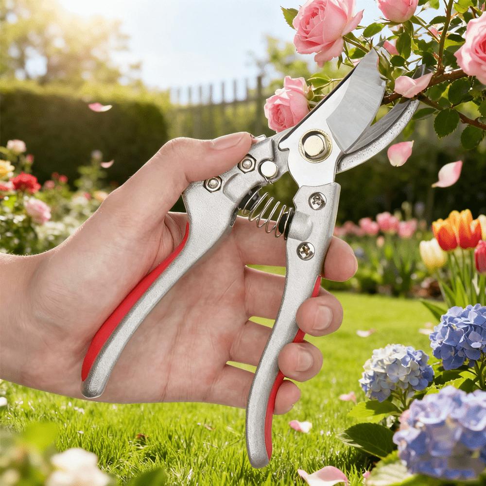 Zinc Alloy Garden Scissors Pruning Lopper for Flower Stem Fruit Tree Thick Branch Horticultural Shears Curved Labor-saving SK5
