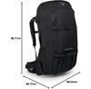 Рюкзак Osprey Farpoint Trek 55 schwarz (Herren)