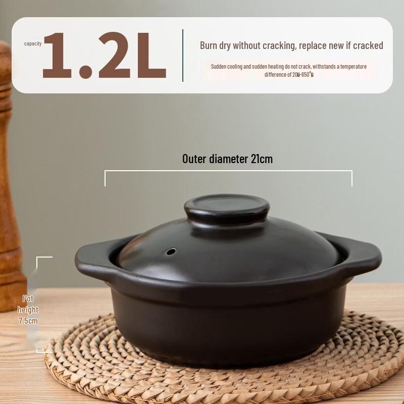 Drui'en High-Temperature Ceramic Stew Pot