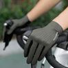 Breathable full-finger cycling gloves, size M - green