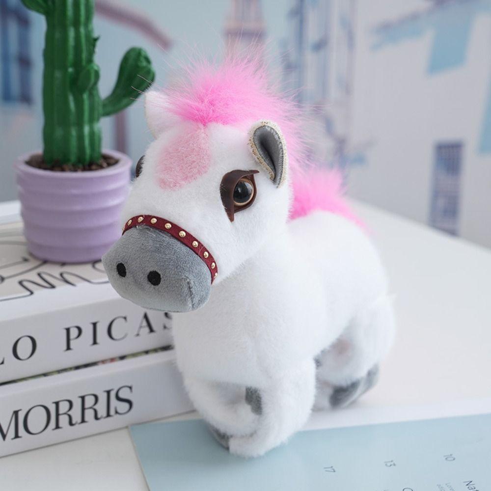 Soft Plush Doll Slap Bracelet Cute Doll Simulated Horse Doll Slap Bracelet Series  Christmas Toy