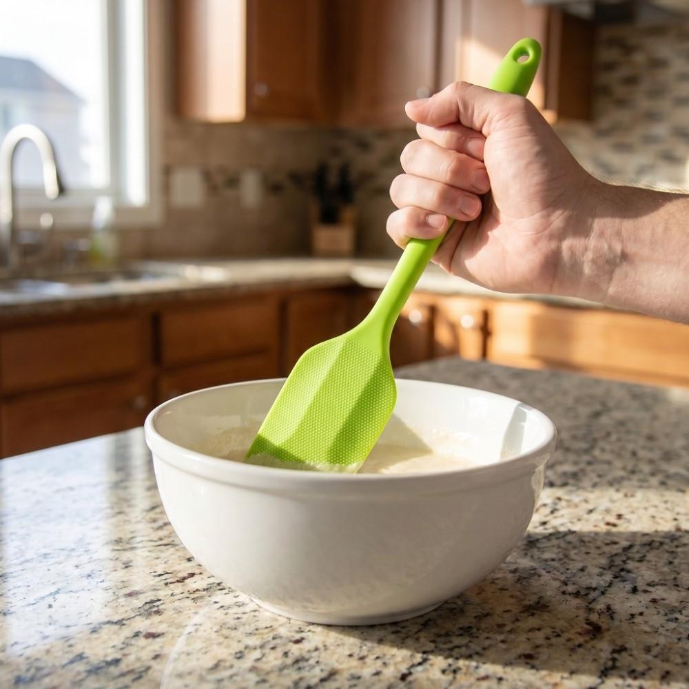 2pcs Long Handle Silicone Spatula Silicone Baking Spatula Set Silicone Butter Spatula Cooking Class