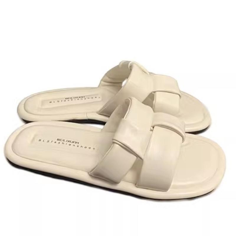 Модные плоские сандалии женские летние новые круглые носовые плетеные мягкие подошвы — фото 5