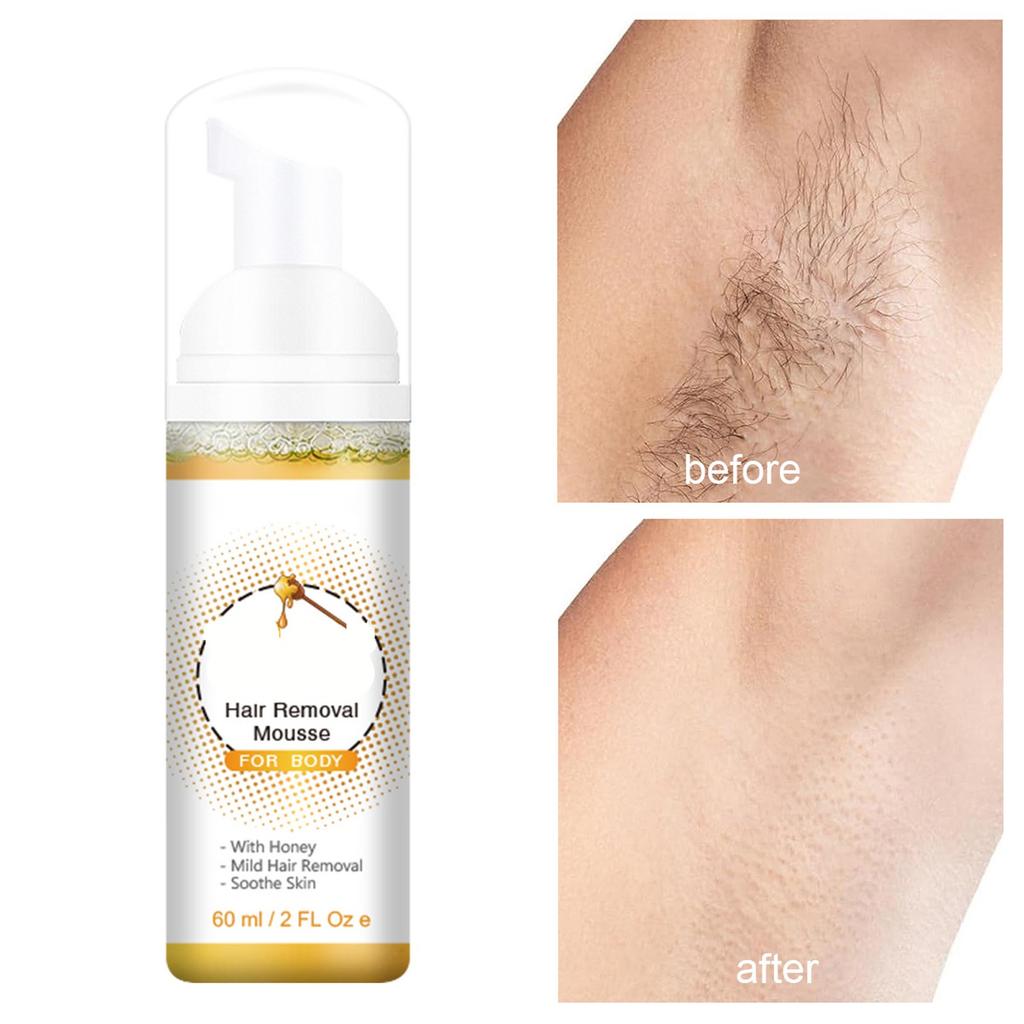 Hair Removal Spray For Whole Body Hair Removal, Armpit Hair, Leg Hair, Moisturizing, Gentle Foam 60ml