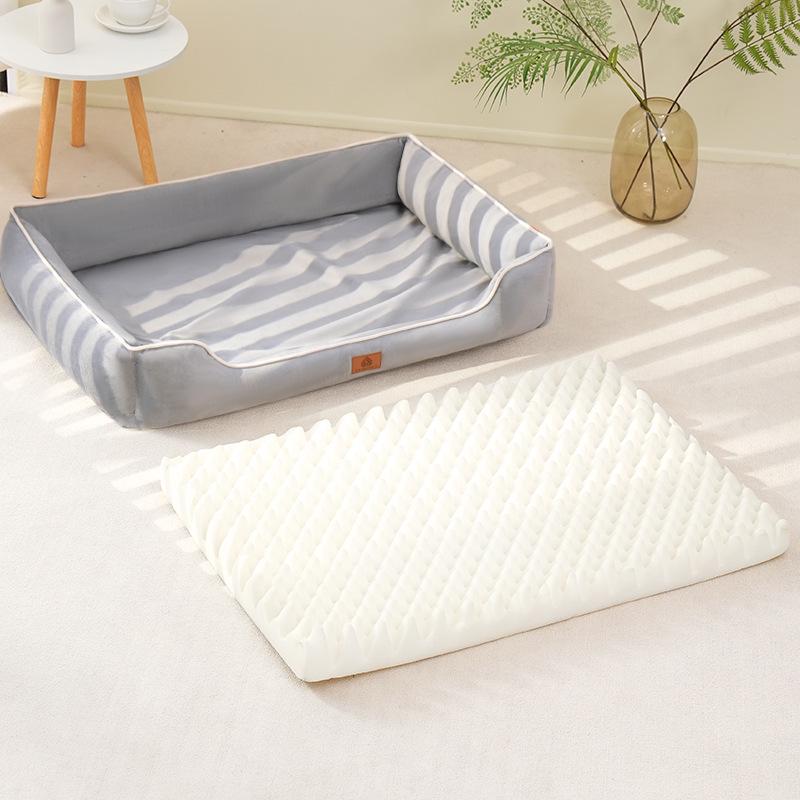 Four Seasons Universal Dog Bed: Soft Fabric Sleep Mat with Removable Egg Crate Foam