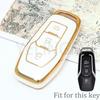 Tpu Car Key Case Cover Auto Shell Fob Holder For Ford Fusion Mondeo Mustang F-150 Lincoln Edge Explorer Mk   Protector