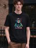 Unisex T Shirt Cool DJ Cat Print Casual Daily Wear Soft Comfortable Top