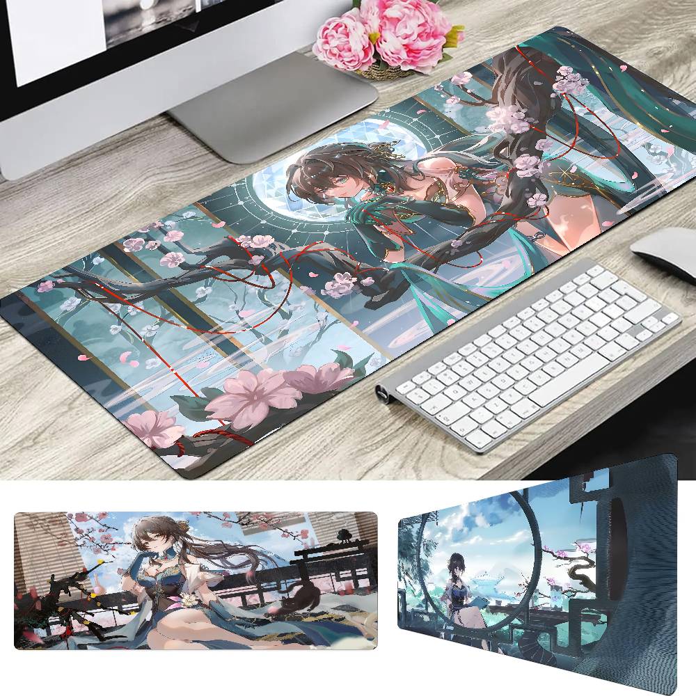 Ruan Mei Animated Game Honkai Star Rail Mousepad Mouse Mat Desk Mat With Pad Gaming Accessories Prime Gaming XXL Keyboard Pad