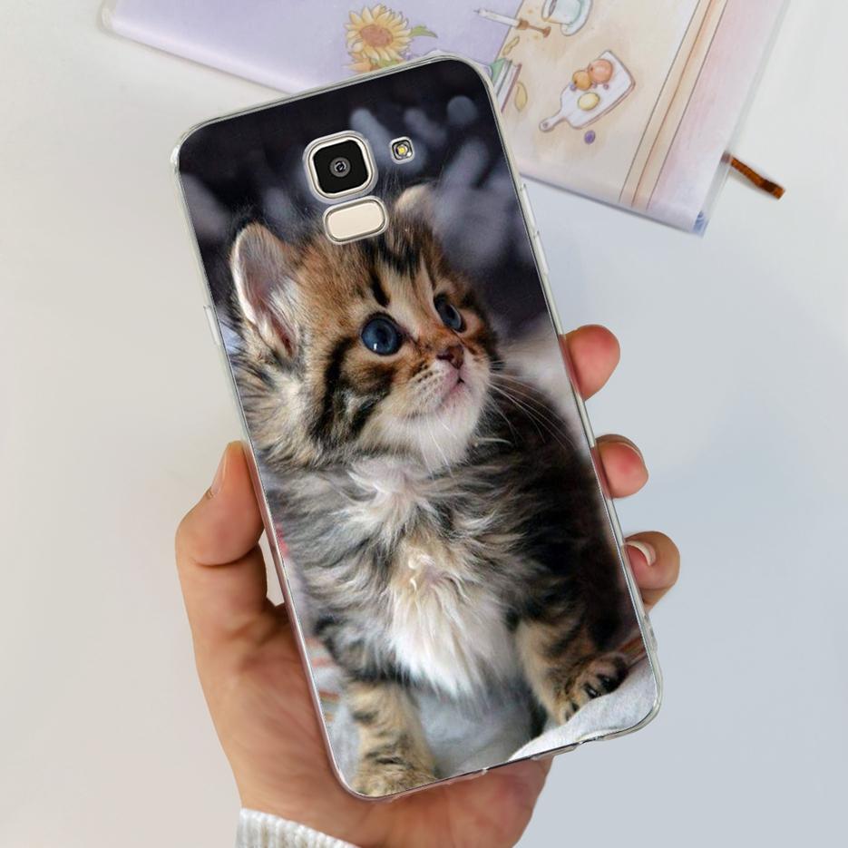For Samsung Galaxy J6 2018 Case SM-J600F Stylish Painted Cover Clear Silicone Soft TPU Phone Case For Samsung J6 Plus J6+ Bumper