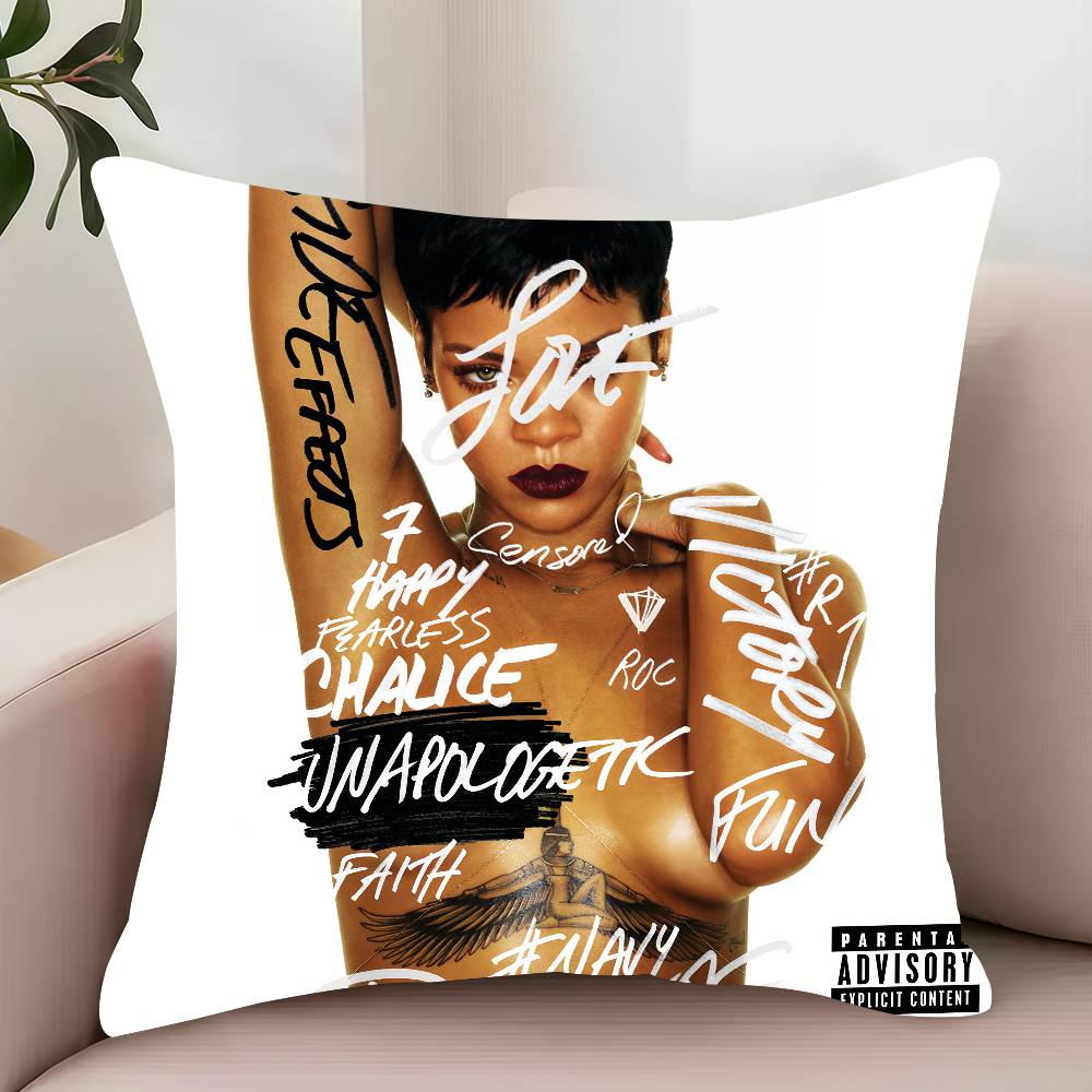 ANTI R-Rihanna  Pillow Case Decor Protective Covers Comfortable soft for Sofa Living Room Home office