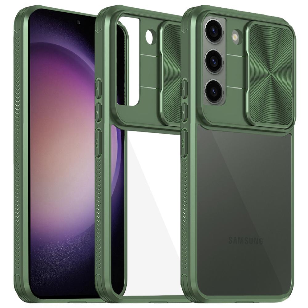 Samsung Galaxy S23 Plus Hülle, Schiebkamera, Grün