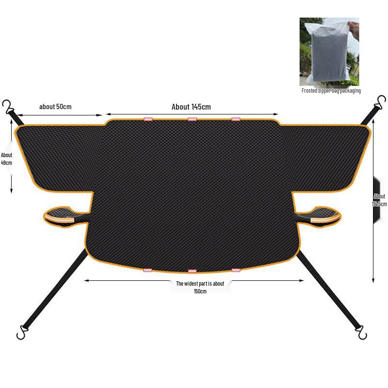 Magnetic Car Snow Shield: Front Windshield Sunshade & Thickened Aluminum Film Antifreeze Cover