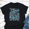Im Not Clumsy Funny Sarcastic T Shirt Adult Humor Quote Casual Saying for People Vintage Washed Stylish Breathable Versatile